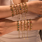 Colorful Heart Tassel Bracelet