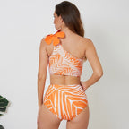 Retro Split One-piece Swimwear