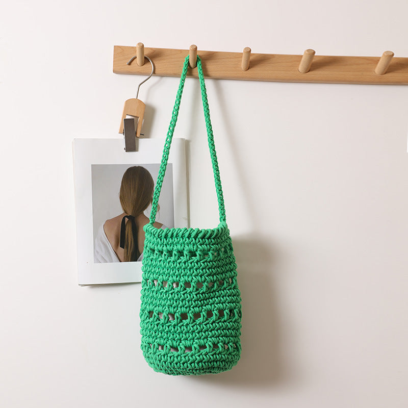 Cotton Thread Hollow round Barrel Green