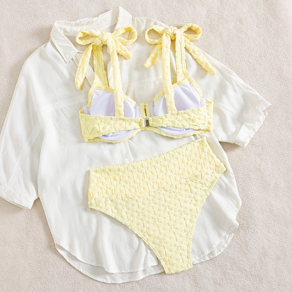 Split Two Bikini Swimwear