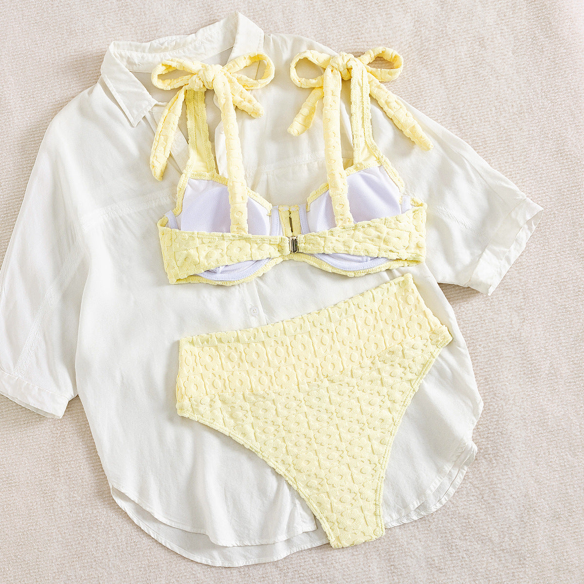 Split Two Bikini Swimwear