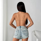 Women's Halter Backless Corset Bra