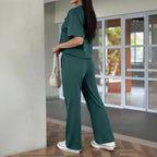 Women Clothing Summer Simple Solid Color Casual Cropped