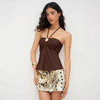 's Loose Sling Top Spaghetti Strap Tube Top Halter Sling