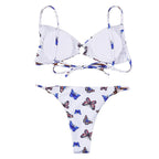 Butterfly Printing Bikini Swimwear