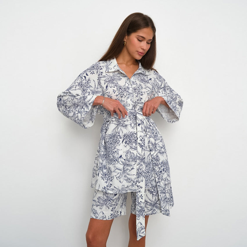 Autumn Printed Pajamas Lingerie