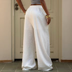 Women Clothing Spring Summe Vacation Office Casual All Matching Simple Trousersr