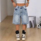 Summer Denim Shorts Women Trendy Casual All Matching Loose