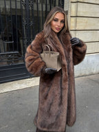 Brown with black