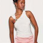 Summer Simple Solid Color Tight Trim Long Vest