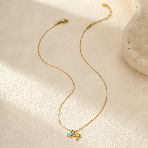 Women's Starfish Gold Plated Necklace
