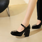 Women's Square-Toe Platform Ankle-Strap Heels