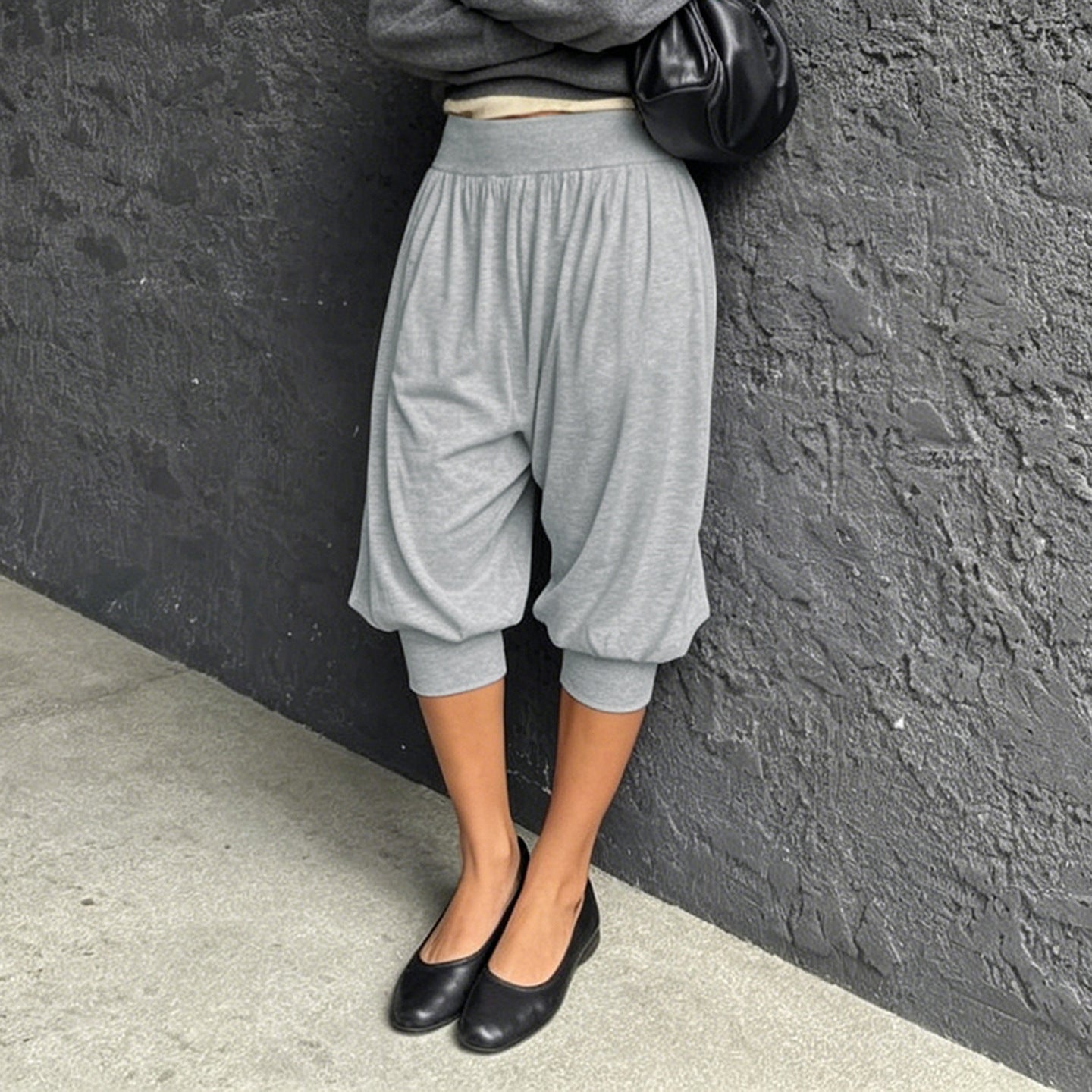 Women's High-Waist Cropped Pants