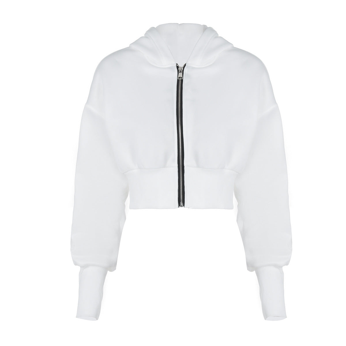 Women's Autumn Winter Cardigan Zipper Hooded Long Sleeve Knitted Coat