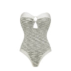 Gray One-Piece Swimsuit