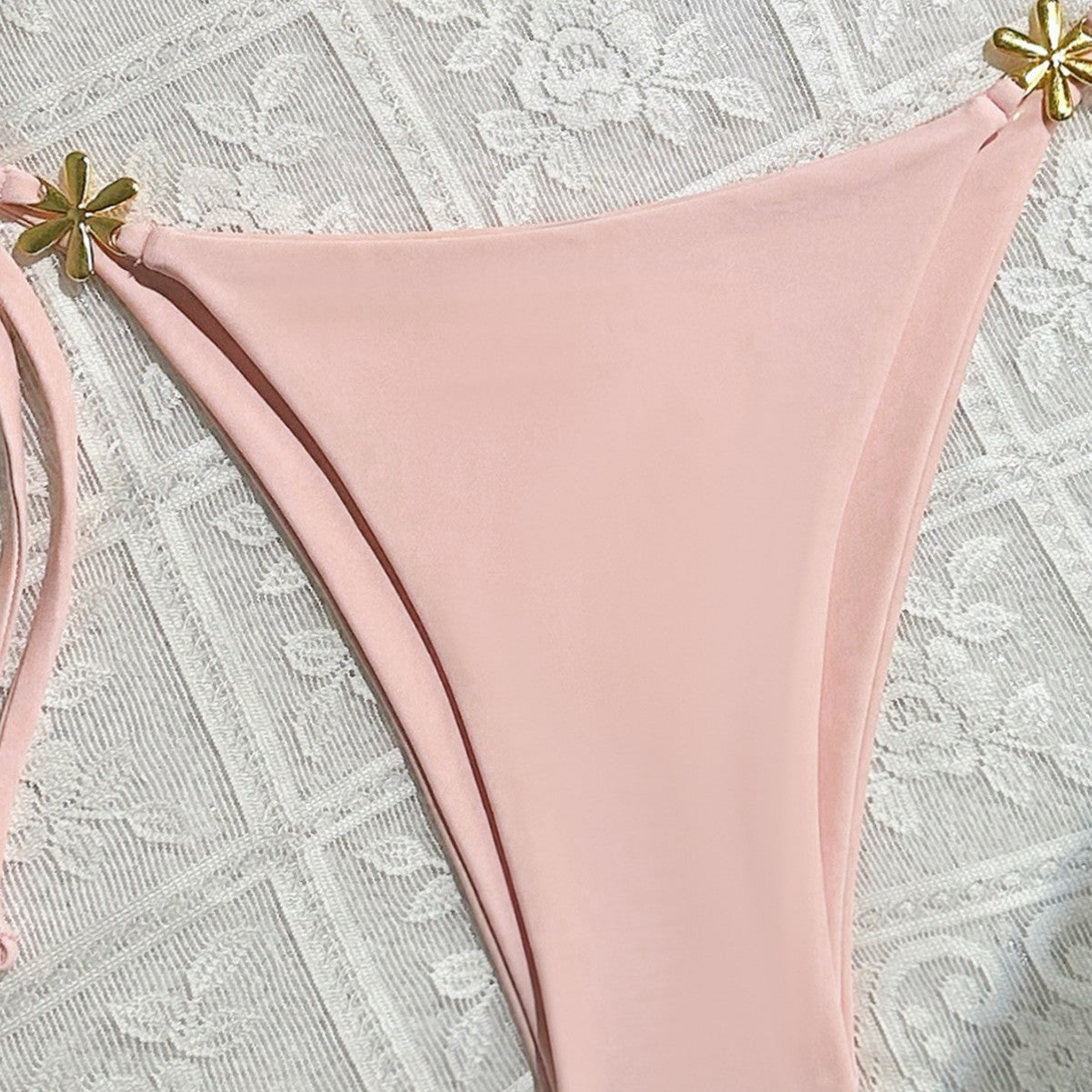 Exposed Back Bikini Swimwear