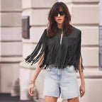 Suede Tassel Short Vest Jacket