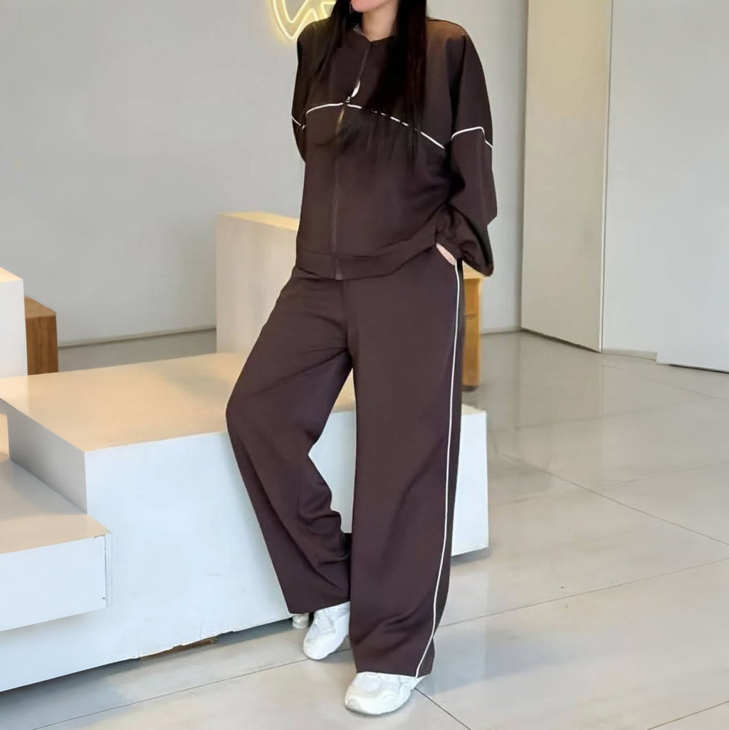 Women's Drop-Shoulder Casual Two-Piece Set
