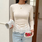 Autumn Winter Knitting Inner Bottoming Shirt Long Sleeve