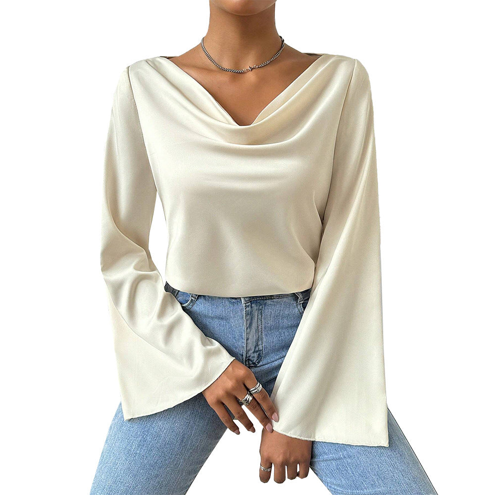 Elegant Textured Long Sleeve Top