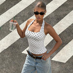 Women Clothing Backless Slim Fit Tube Top Summer T Shirt