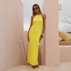 Women's Lace Backless Dress