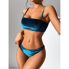 Solid Color One-piece Swimwear