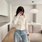 Women Clothing Idle Street Trend Slim Short Knitted