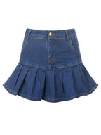 Half Length Denim Youth Anti Exposure Skirt