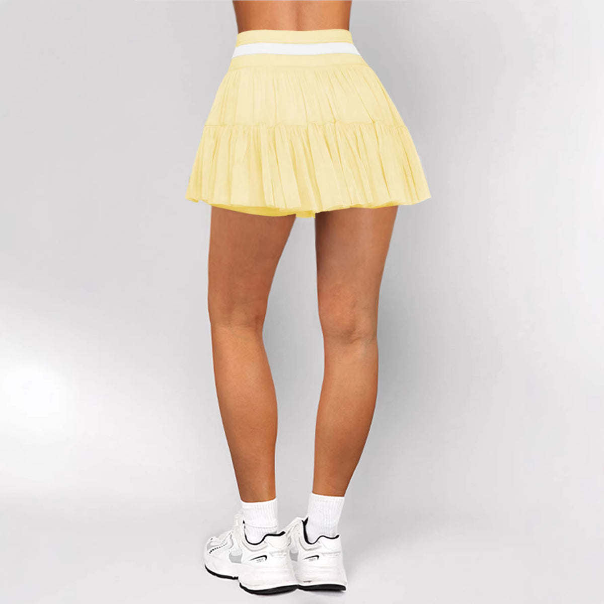 High-Waist Pleated Tennis Skort
