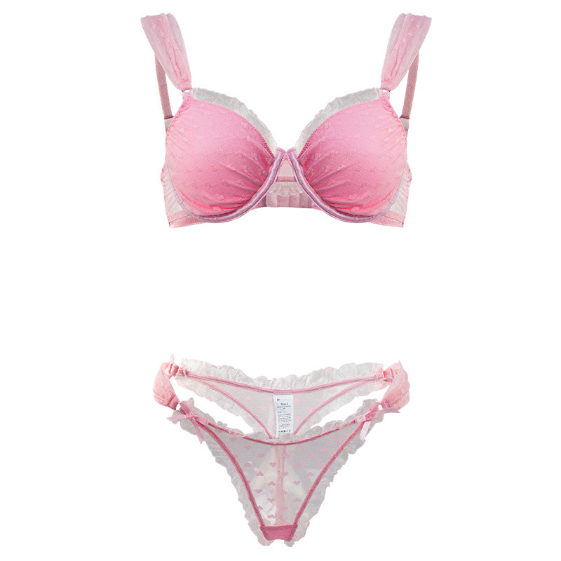 Pink Bra Set Lingerie