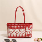 Multi-Color Long Basket Red