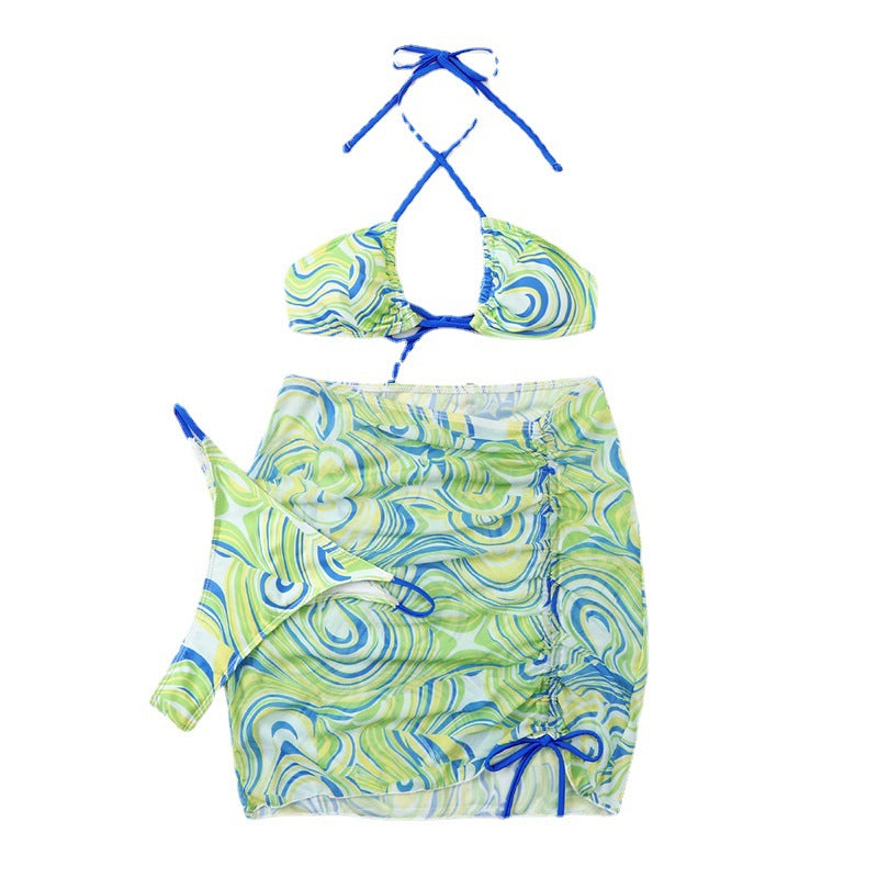 Mesh Split Bikini Swimwear