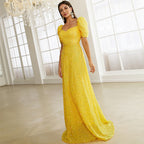 Women's Slim Fit Catwalk Flash Short Sleeved Fishtail Dress