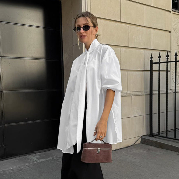 Women's Long-Sleeve White Shirt