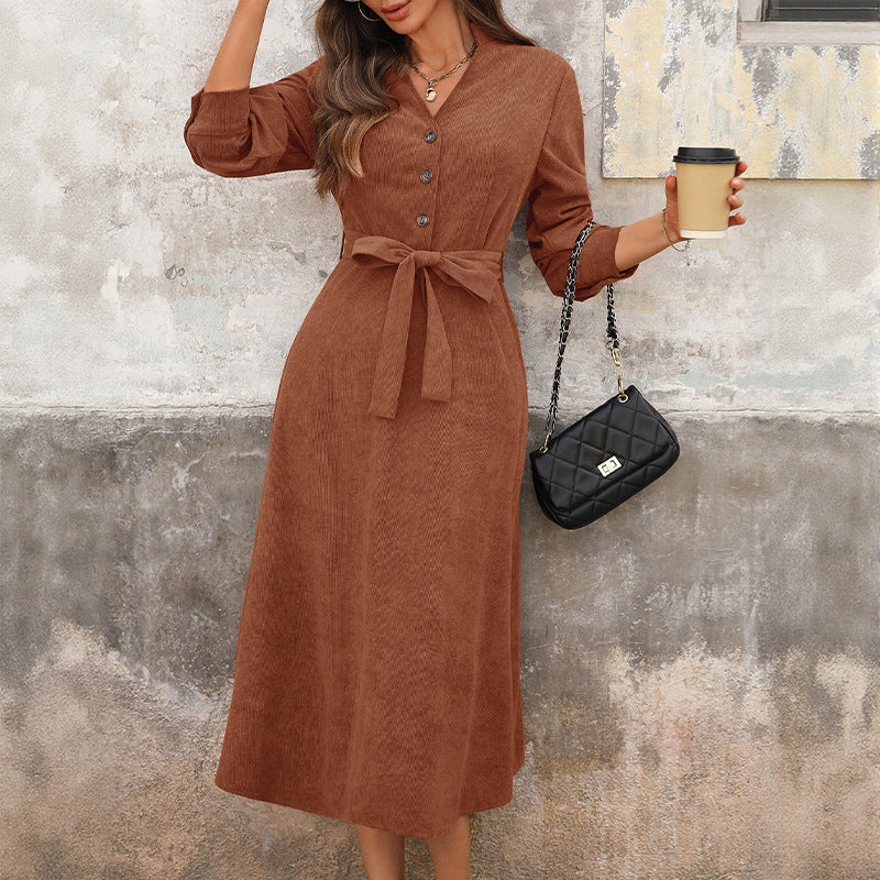 Women's Idle Solid Dress