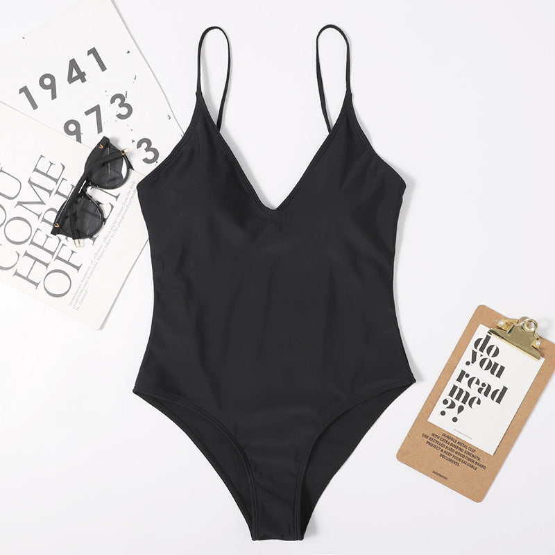 Siamese Triangle One-piece Swimwear