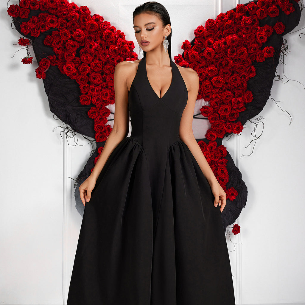 Women's Halter Midi Dress
