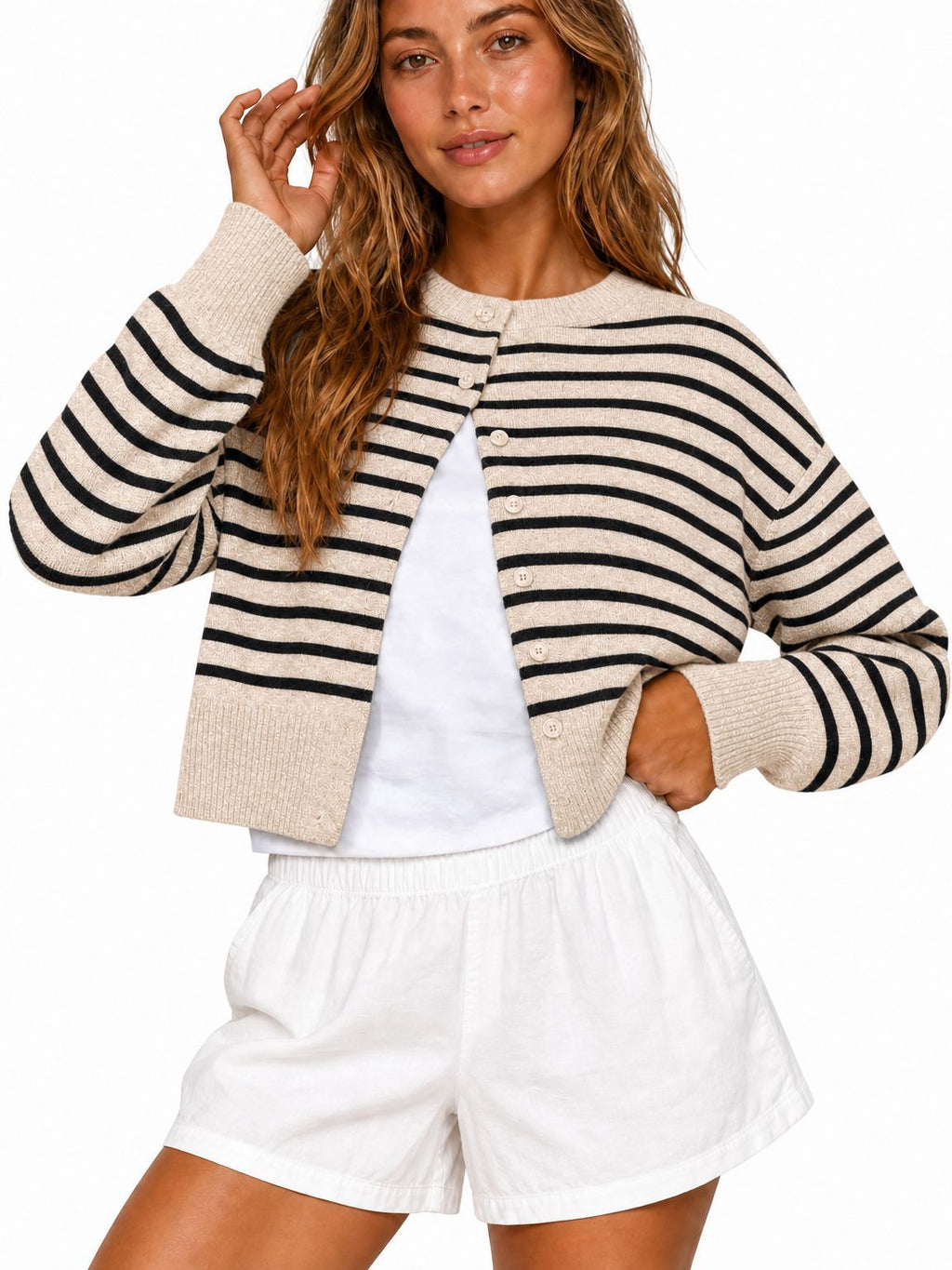 Khaki Black Stripes