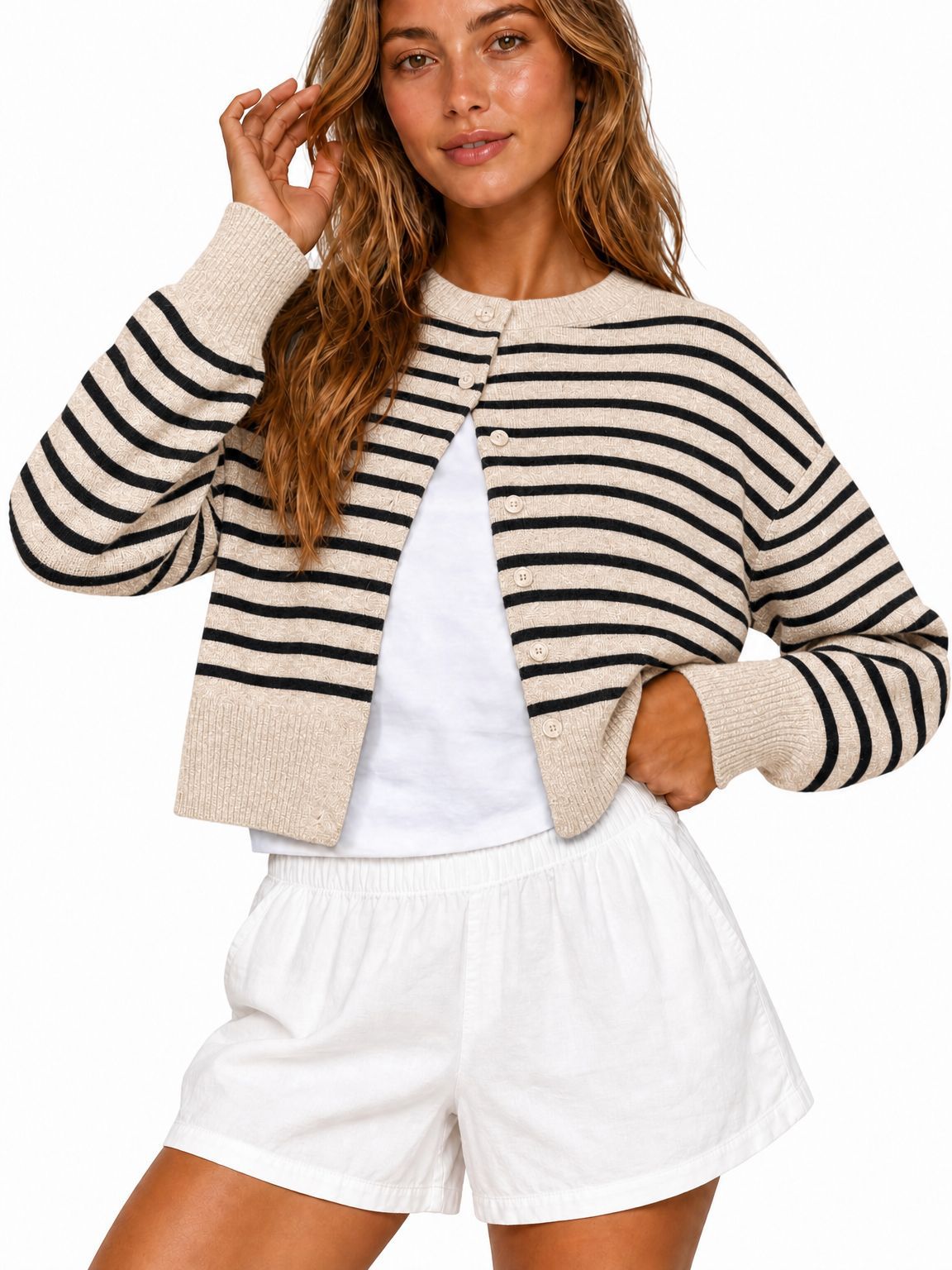 Khaki Black Stripes