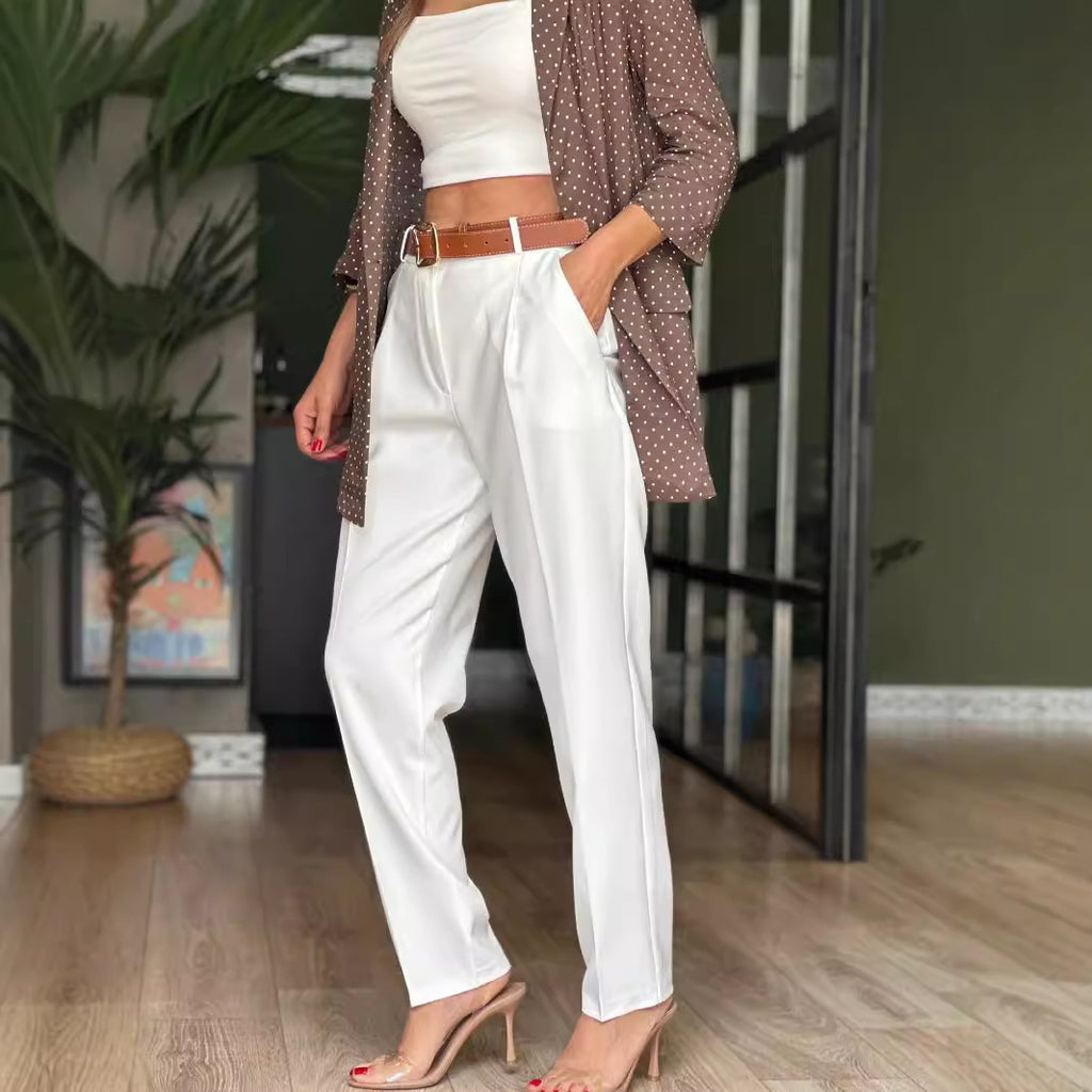Women's Sleeveless Vest & Trousers Two-Piece Set