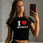 Women’s Heart Graphic Slim Fit T Shirt