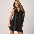 Women's Backless Halter Dress