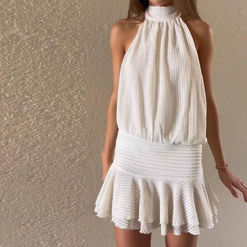 Women's Lace Backless Dress