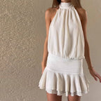 Women's Lace Backless Dress