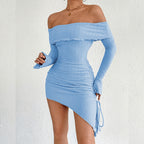 Women's Off-Shoulder Bell-Sleeve Dress