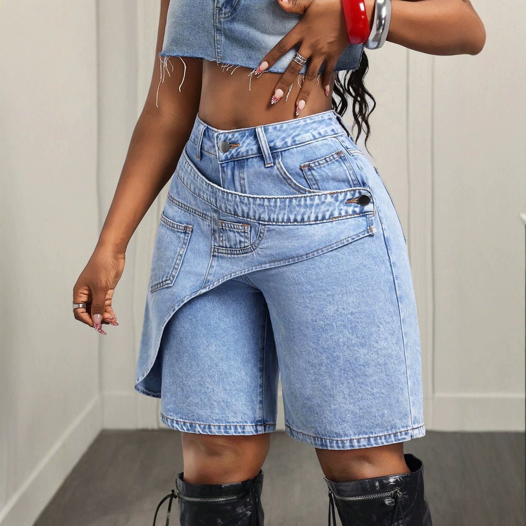 Casual Outing Women Denim Shorts Shorts