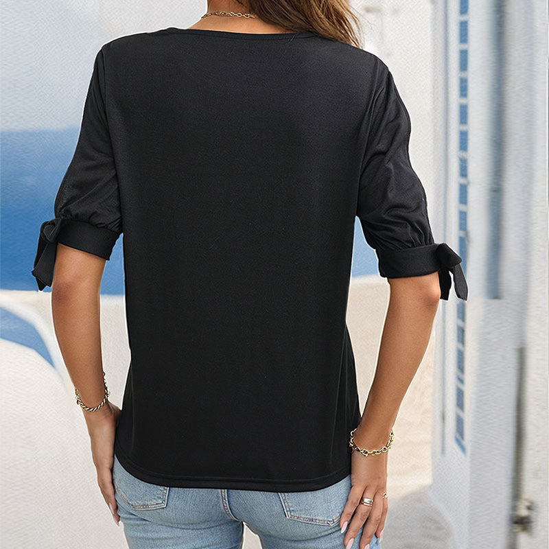 Women's Summer Women Hollow Out Cutout Out Shoulder Digging Black Top For Women