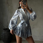 Women's Lace Long Sleeve Dress
