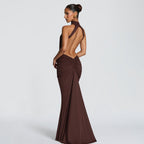 Women's Backless Halter Dress